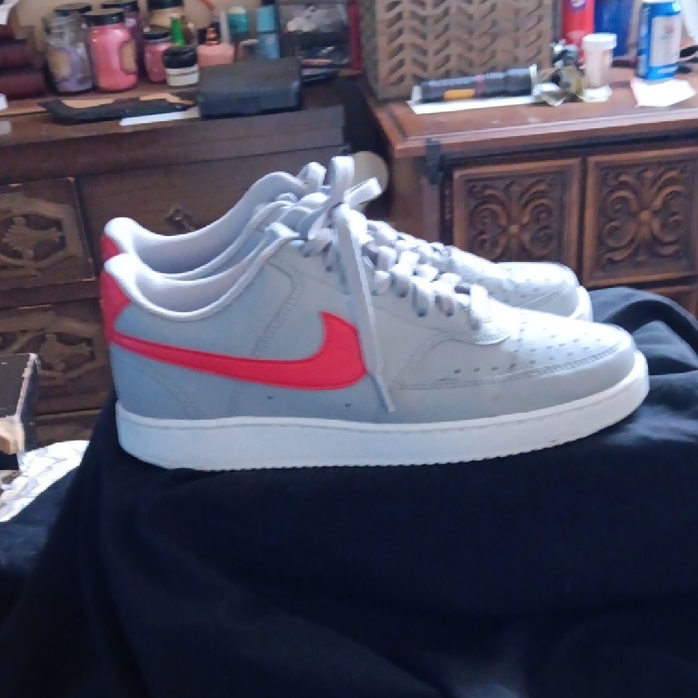 Nike Court Vision Low Next To Nature In Wolf Grey  Men's Sneakers